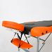 Масажний стіл RelaxLine King, алюмінієва основа, чорно-оранжевий Фото 4