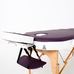 Масажний стіл RelaxLine Mirage, дерев`яна основа, біло-фіолетовий Фото 4