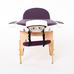 Масажний стіл RelaxLine Mirage, дерев`яна основа, біло-фіолетовий Фото 7