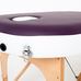 Масажний стіл RelaxLine Mirage, дерев`яна основа, біло-фіолетовий Фото 8