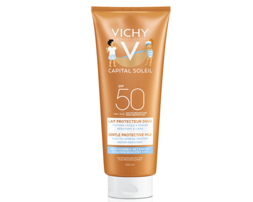 Сонцезахисне молочко Vichy Capital Soleil Milk Children Sensitive Skin SPF 50+ для дітей для чутливої шкіри 300 мл