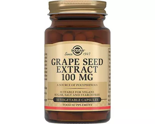 Біологічно активна добавка Solgar Grape Extract загальнозміцнююча 100 мг №30