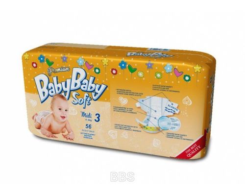 Підгузники BabyBaby Soft Premium Midi (4-9кг) р.3 №56