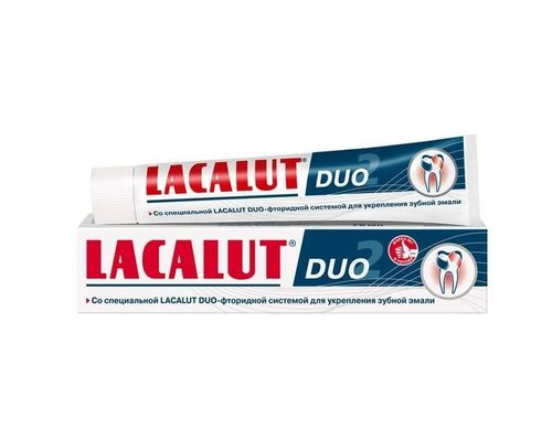 Зубна паста Lacalut (Лакалут) DUO 75мл