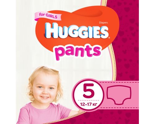Трусики-підгузники Huggies Pants для дівчаток (12-17 кг) р.5 №34