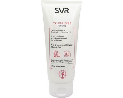 Крем для обличчя і тіла SVR Topialyse Crème Soin Nourrissant Anti-Dessèchement для сухої та чутливої шкіри 200 мл