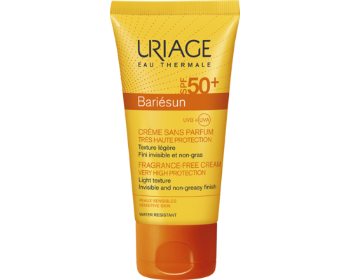 Сонцезахисний крем для обличчя без ароматизаторів Uriage Bariésun Fragrance Free Creme SPF 50+ для всіх типів шкіри 50 мл