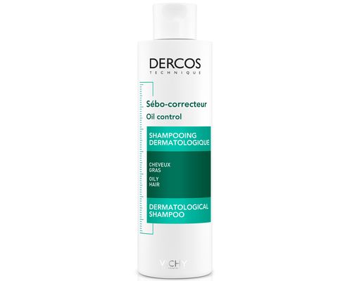 Шампунь Vichy Dercos Oil Control Treatment Shampoo cеборегулюючий для жирного волосся 200 мл