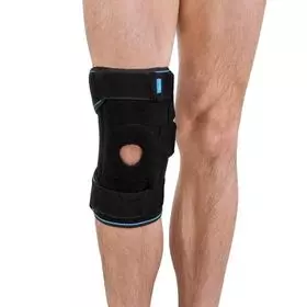 Ортез на колінний суглоб зі спіральними ребрами жорсткості Алком 4054 р.універсальний чорний