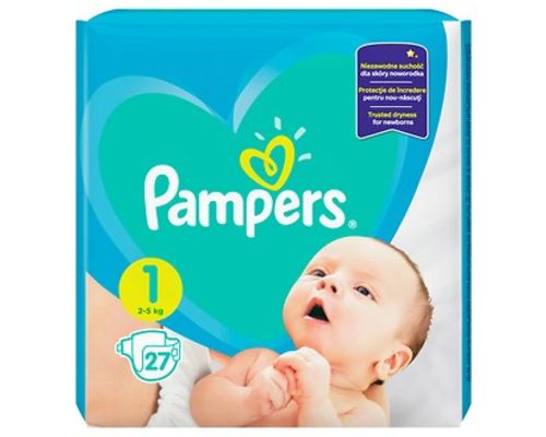Підгузники Pampers New Baby-Dry Newborn (2-5кг) р.1 №27