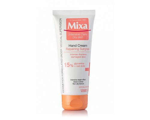 Зволожуючий крем Mixa Hand Cream Repairing Surgras для сухої пошкодженої шкіри рук 100 мл