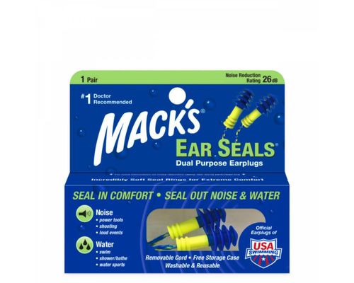 Беруші McKeon Ear Seals м`які синьо-жовті з мотузкою №2 (11)