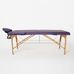 Масажний стіл RelaxLine Lagune, дерев`яна основа, фіолетовий Фото 4