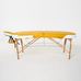 Масажний стіл RelaxLine Sahara, дерев`яна основа, біло-жовтий Фото 4