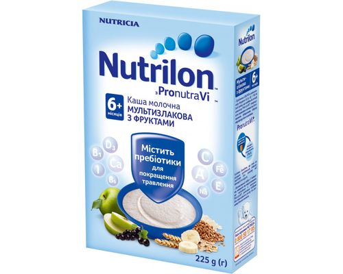 Молочна каша Nutrilon Мультизлакова з фруктами 225 г
