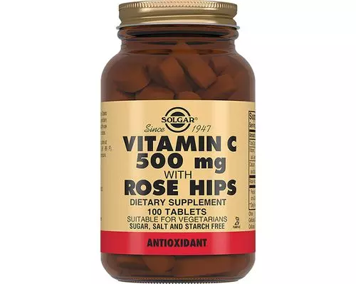 Вітаміни Solgar Vitamin C with Rose Hips загальнозміцнюючі №100
