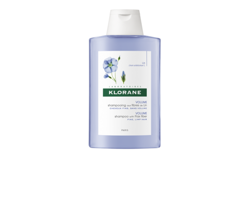 Шампунь для об'єму з екстрактом льону Klorane Flax Fiber Shampoo для тонкого волосся 200 мл