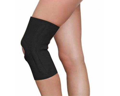 Бандаж на колінний суглоб з ребрами жорсткості MedTextile 6111 р.L чорний