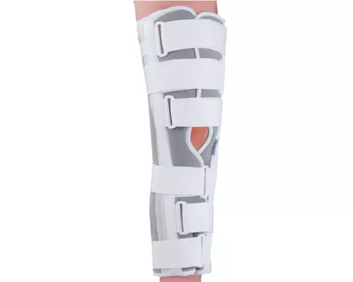 Бандаж (тутор) на колінний суглоб повної фіксації Ortop OH-601 р.L сірий