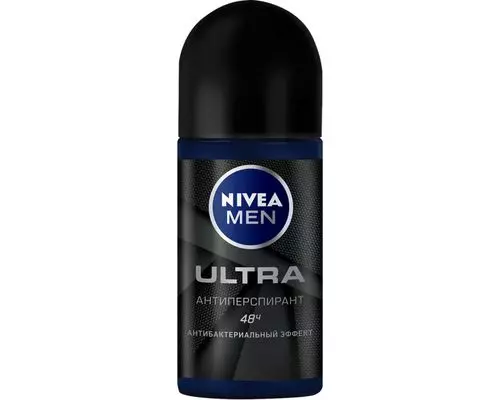Дезодорант Nivea Men Ultra з антибактеріальним ефектом кульковий антиперспірант 50 мл
