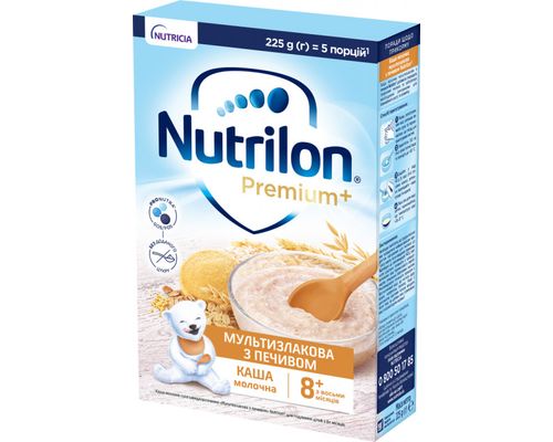 Молочна каша Nutrilon Мультизлакова з печивом 8+ 225 г