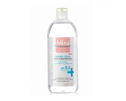 Міцелярна вода Mixa Anti-Imperfection для комбінованої та жирної шкіри обличчя 400 мл
