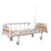 Ліжко медичне реанімаційне OSD-93С двосекційне з механічним приводом на колесах Фото 3