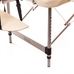 Масажний стіл RelaxLine Florence, алюмінієва основа, світло-бежевий Фото 7
