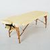 Масажний стіл RelaxLine Lagune, дерев`яна основа, бежевий Фото 2