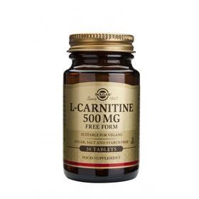Амінокислота Solgar L-Carnitine для загального відновлення 500 мг №30