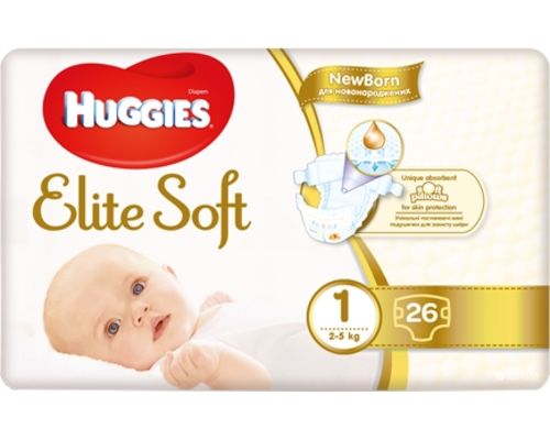 Підгузники Huggies Elite Soft (3-5 кг) р.1 №26