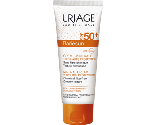 Сонцезахисний мінеральний крем для обличчя та тіла Uriage Bariésun Crème Minérale SPF 50+ 100 мл