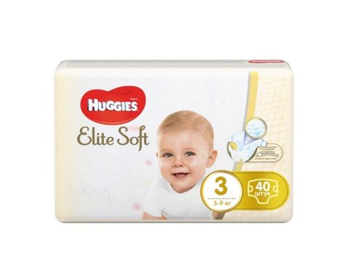 Підгузники Huggies Elite Soft (5-9 кг) р.3 №40