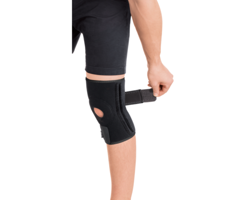 Бандаж розємний на колінний суглоб з 4-ма ребрами жорсткості неопреновий Торос-Груп 518 р.1