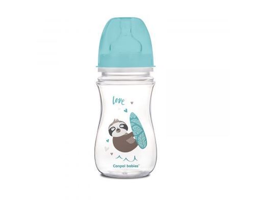 Дитяча пляшечка Canpol babies EasyStart антиколікова з широким отвором синя 240мл (35/221)