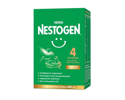 Суміш суха молочна Nestogen 4 з лактобактеріями L. Reuteri для дітей з 18 місяців 600 г