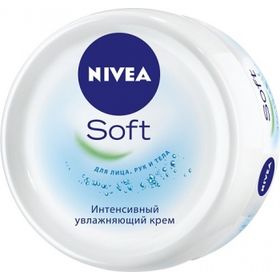Крем Nivea Soft інтенсивно зволожуючий для обличчя, рук і тіла з олією жожоба і вітаміном Е 100 мл