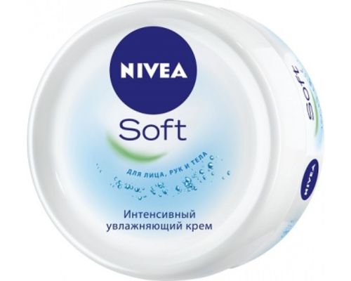 Крем Nivea Soft інтенсивно зволожуючий для обличчя, рук і тіла з олією жожоба і вітаміном Е 100 мл