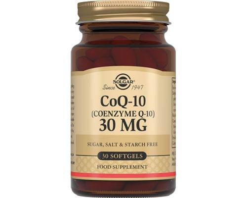 Вітаміни Solgar CoQ 10 для підтримки серцево-судинної системи 30 мг №30