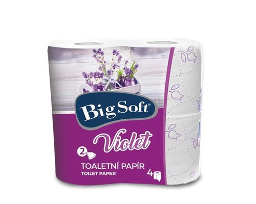 Туалетний папір Big Soft Violet №4