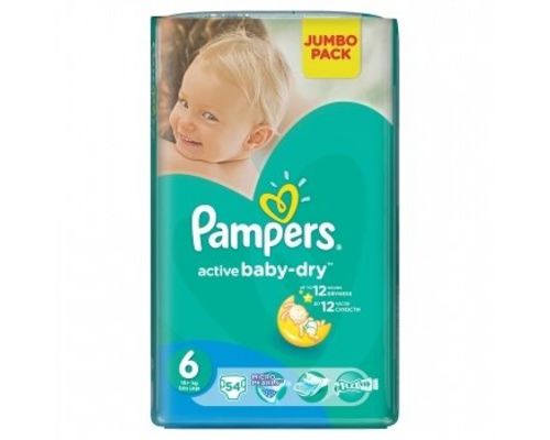 Підгузники Pampers Active Baby Extra Large Jumbo Pack (15+кг) р.6+ №54