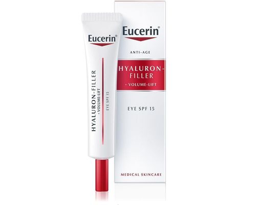 Крем Eucerin Hyaluron Filler Volume Lift Eye Cream антивіковий для відновлення контуру навколо очей SPF15+ 15 мл (89766)