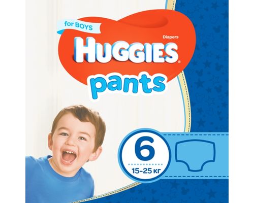 Трусики-підгузники Huggies Pants для хлопчиків (15-25 кг) р.6 №30