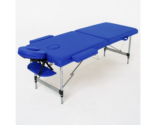 Масажний стіл RelaxLine Florence, алюмінієва основа, темно-синій