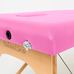 Масажний стіл RelaxLine Lagune, дерев`яна основа, рожевий Фото 6