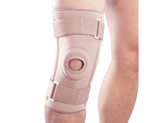 Бандаж на колінний суглоб зі спіральними ребрами Ortop NS-706 р.M бежевий