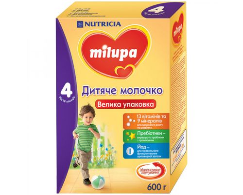 Дитяча суха молочна суміш Milupa 4 600 г
