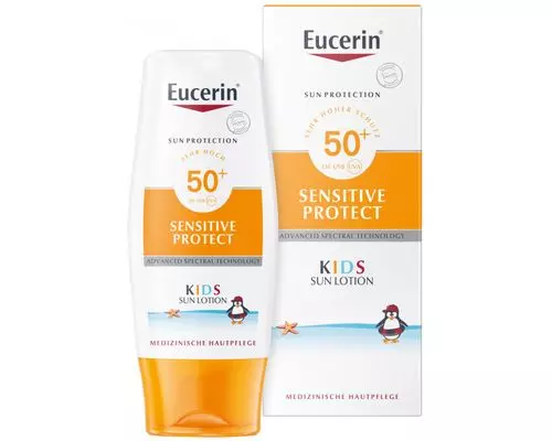 Дитячий сонцезахисний лосьйон Eucerin Sun Protection Kids Sun Lotin для обличчя та тіла SPF 50+ 150 мл (63852)