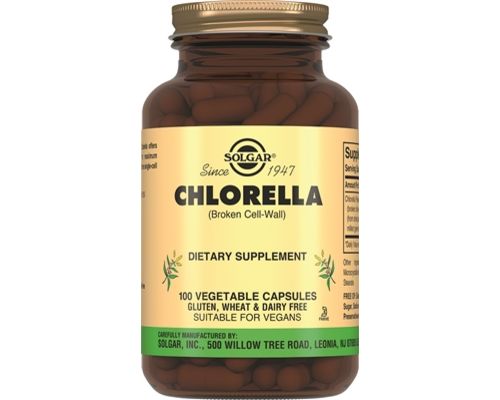 Біологічно активна добавка Solgar Chlorella для енергії організму 520 мг №100
