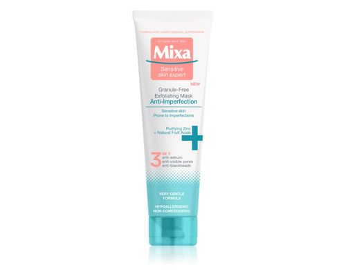 Маска для обличчя Mixa Anti-Imperfection 3в1 очищення для чутливої шкіри 150 мл